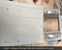 Aligning the mast base