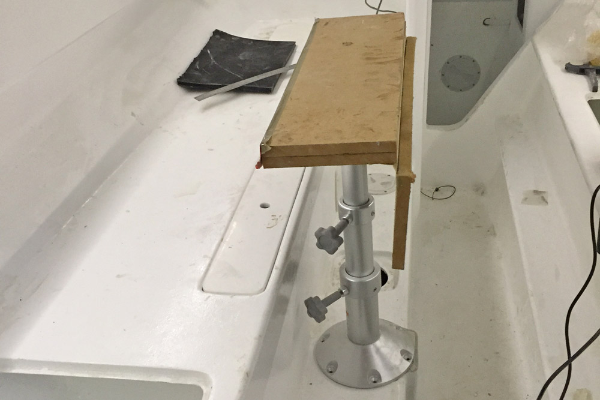 Trying the concept with some wood, using duck-tape for hinges