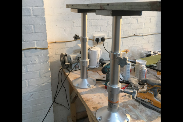 Test assembly on the worktop